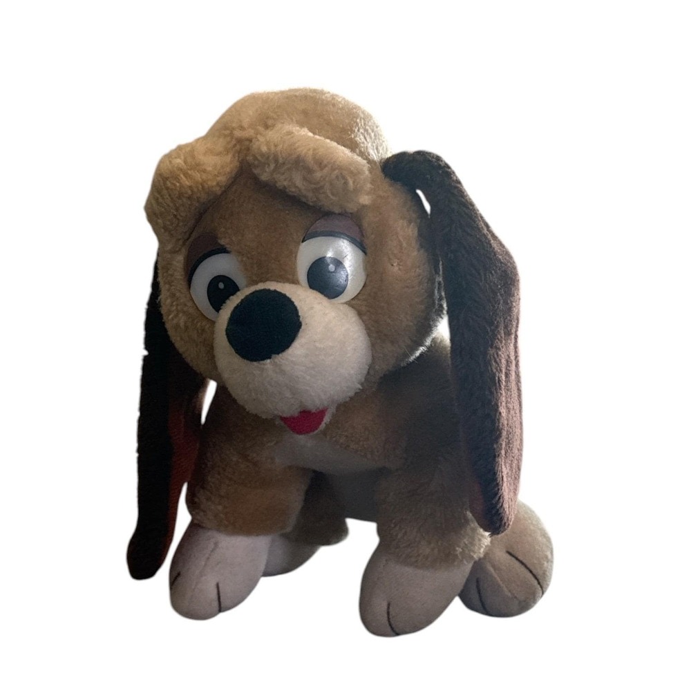 Vintage Disney The Fox and the Hound Copper Plush California Stuffed Toys Dog